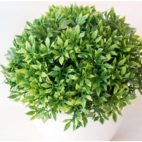 Artificial Plant Car Ornament Realistic Vivid Plastic Green Ball Miniascape Wedding Car Auto Ornaments Interior Decoration