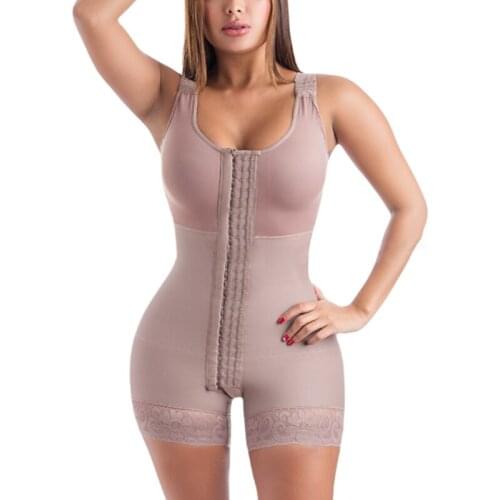 Double Abdominal Reinforcement 4-Row Sleeveless Fastening Fat Burning Corset Femme Traceless Body Shapewear корсет