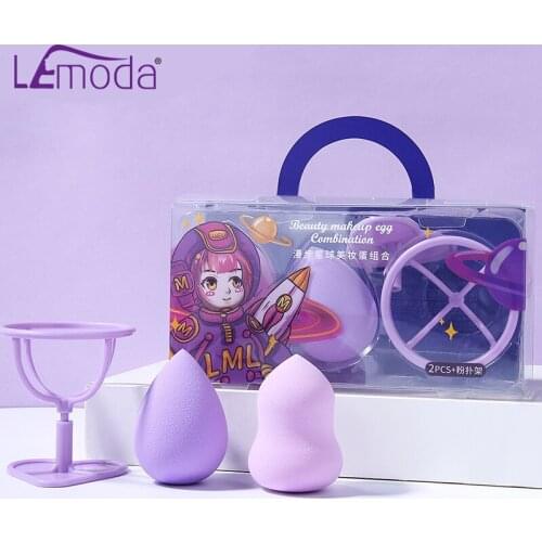 Lemoda 2pcs Professional Star Cosmetic Puff Sponge For Makeup Foundation Concealer Face Powder Beauty Sponge Cosmetics Tools