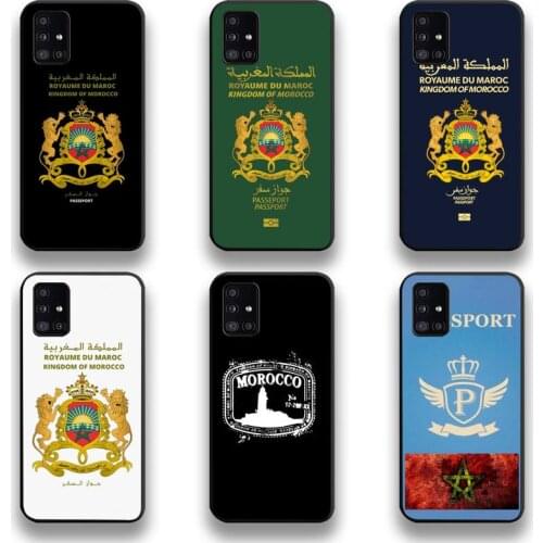 Morocco Passport Flag Phone Cases For Samsung Galaxy A21S A01 A11 A31 A81 A10 A20E A30 A40 A50 A70 A80 A71 A51 5G