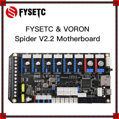 FYSETC Spider V1.1 Motherboard 32Bit Controller Board TMC2208 TMC2209 3D printer Part Replace SKR V1.3 For Voron
