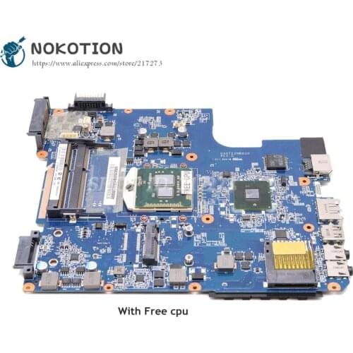 NOKOTION A000073390 DA0TE2MB6G0 Main Board For Toshiba Satellite L640 L645 Laptop Motherboard HM55 Free cpu