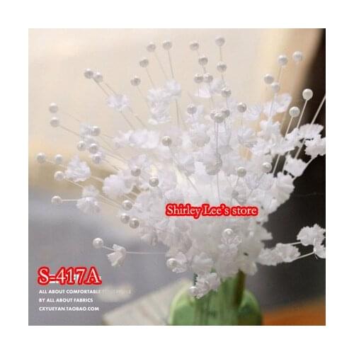 HOT SALE!!!144pcs X PRETTY White Bridal Flower Spray on Wired Stems ,Floral fillers,WEDDING CRAFTS