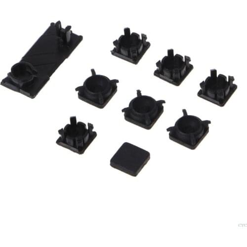 Rubber Feet Plastic Button Screw Cap Cover Set Replacement for Sony Playstation PS3 Slim 2000 3000 Controller