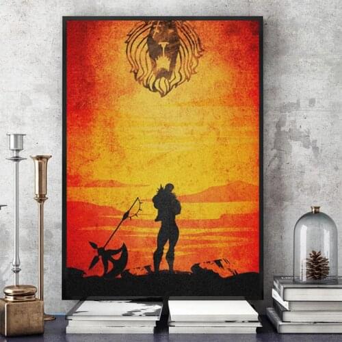 Lions Sin of Pride Escanor Poster Canvas Wall Art Decoration prints for living Kid Children room Home bedroom decor painting