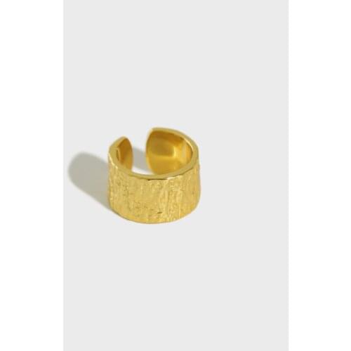 10mm*7.6MM ONLY 1PC (No pierced) Men Women Authentic 925 Sterling silver irregular molten Foil CLIP Earrings jEWELRY TLE974