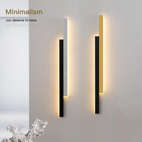 Modern LED Wall Lamps For Living Room Bedroom Bedside Stairs Surface Mounted Sofa Background Lights Home Long Corridor Sconce