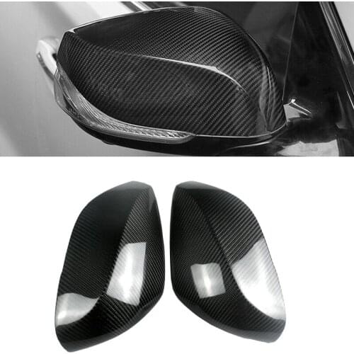 Carbon Fiber Side Rear View Mirror Cover Trim for Infiniti QX30 Q50S Q50 Q60 Q70 2014-2020
