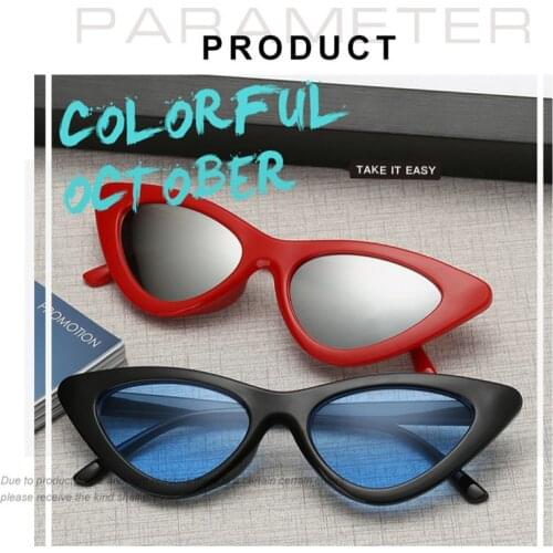Sexy Vintage Cat Eye Sun Glasses Women Brand Designer Mirror Black Triangle Cycling Sunglasses Female Shades Eyewear UV400