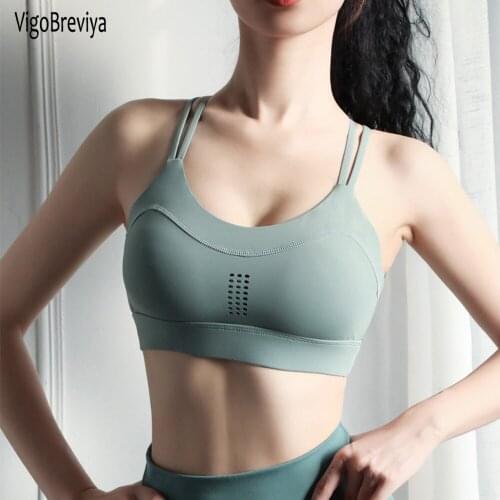 VigoBreviya Breathable Seamless Sports Bra Women High Impact Push Up Sport Top Fitness Wear For Yoga Gym Brassiere Workout Vest