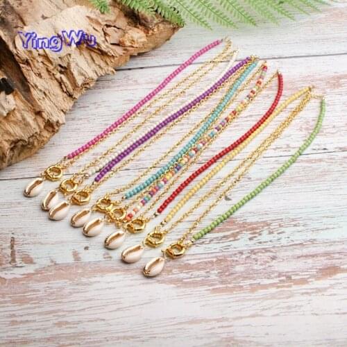Boho Cowrie Choker Natural Shell Pendant Necklace Women Design Chain Collares Fashion