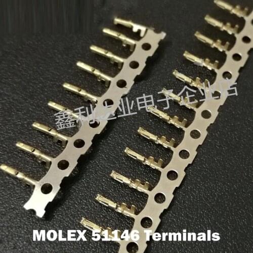 1000PCS Molex 51146 1.25mm Terminals Metel Pins