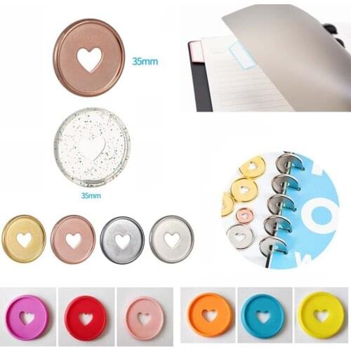 12PCS Notebook Binding Buckle Disc Button Notebook Mushroom Hole Button Loose-leaf Coil 5PCS A4 A5 Separation Page Index Page