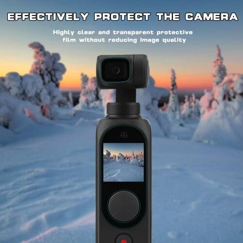 2+2Pcs Camera Ccreen Protector For Fimi Palm 2 Gimbal Anti-Scratch Anti-Crack HD Tempered Glass Len Film Protective Accessory