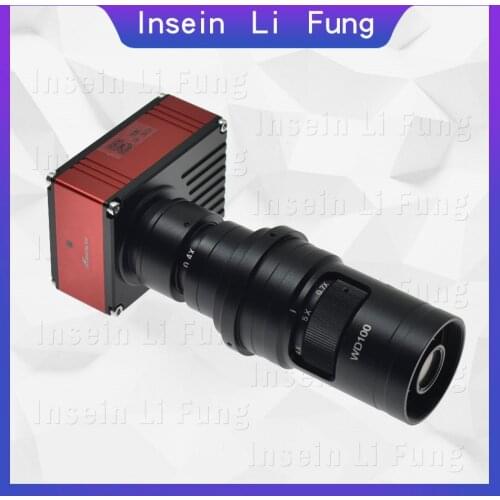 2019 FHD SONY Sensor 2K Measurement Camera HDMI Microscope Video Magnifier Support U Disk Storage+10-200X Zoom C-mount Lens