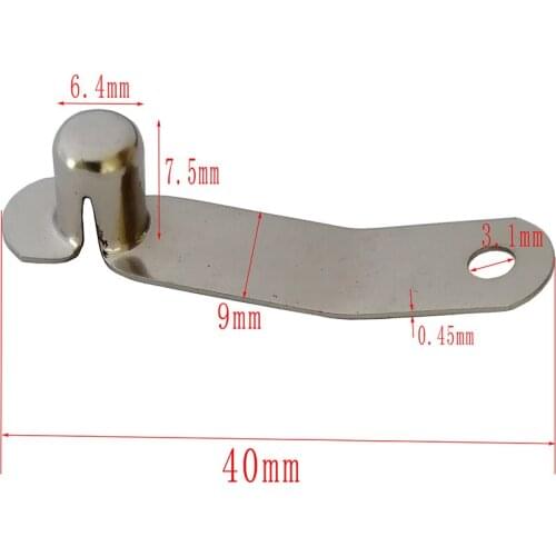 5 Pieces 6.3mm / 6.4mm Telescopic Tube Positioning Spring Button for Flat Tube, Tent Pole Push Solid Button Spring Snap Clips