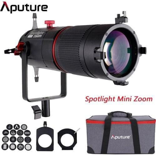 Aputure Spotlight Mini Zoom Precision Projection Lens for LS 60D/60X LED Video Photography Lights Modifier 15°~30° 2X Zoom Gobos