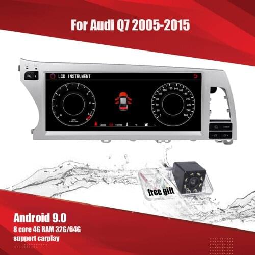 Aucar Android 10.25'' IPS radio Car multimedia for Audi Q7 Audi A6 2005- 2015 GPS navigation Radio WIFI 2 din di Stereo headunit