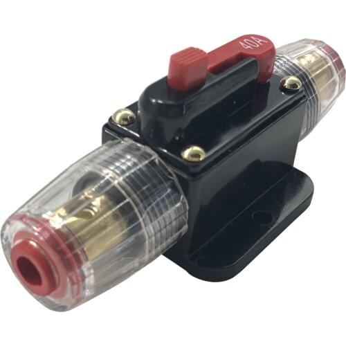 40A Car Circuit Breaker DC 12-24V Auto Stereo Audio System Circuit Breaker Reset Fuse For RV/Camper/Yacht/Boat/Truck/Trailer Etc