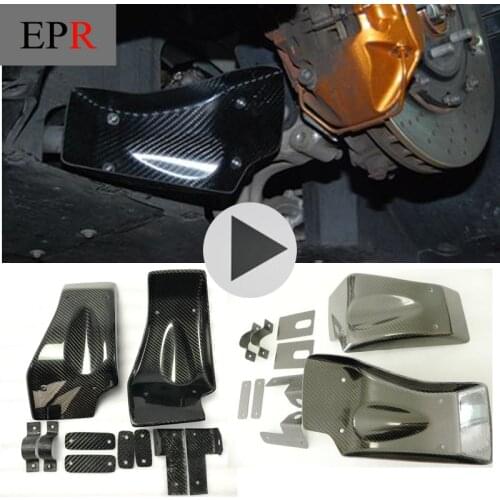 Car Styling For Nissan 2008-2011 R35 GTR Carbon Fiber Front Brake Cooling Kit Set