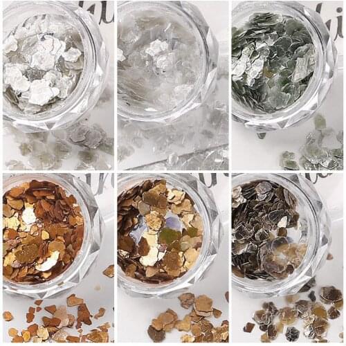 Shiny Silver Glitter Sequin Black Glitter Powder Nail Art DIY Powder Dust Fairy Dust Makeup Manicure Nail Decoration