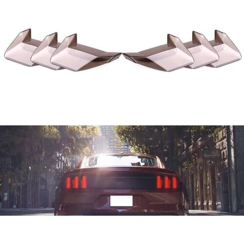 For Ford Mustang 2018 - 2020 Taillight Cover Guard Tail Light Lamp Decoration Sticker Trim ABS Car Exterior Accessories