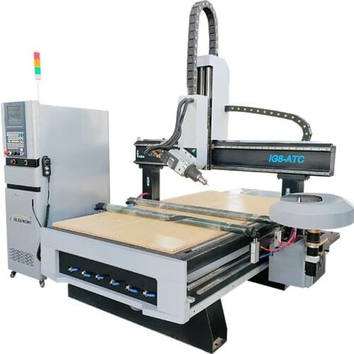 Hot sale 1325 1530 2040 cnc wood router 4 axis atc 3d cnc kitchen cabinet making machine for mdf cutting wooden furniture door