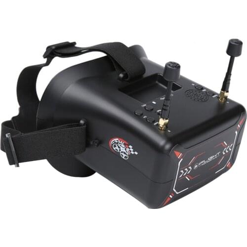 IFlight 800*480 40CH 5.8GHz FPV Goggles 4.3 Inch With Dual RHCP 5.8GHz RP-SMA FPV Antenna 3.7V/2000mAh Battery For RC Model