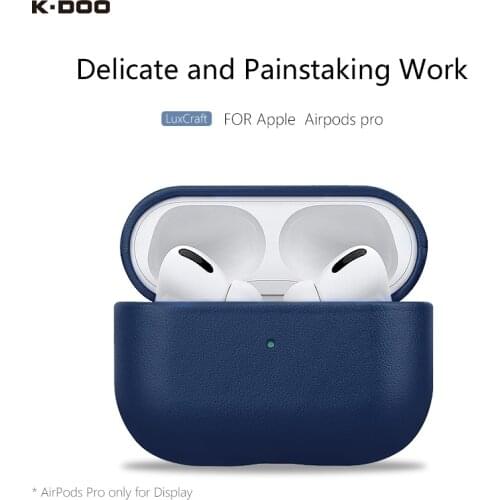 K-Doo For AirPods Pro LuxCraft Premium PU Leather Case Full Coverage Design Delicate Protective Cover for Airpods 1/2