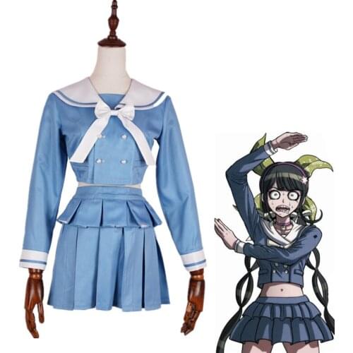 Game Danganronpa V3 Cosplay Costume Akamatsu kaede Chabashira Tenko Dangan Ronpa School Uniform Shirt Skirt Women Clothing