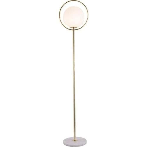 Frosted glass balll floor lamp black metal floor lamp newest popular floor lamp gold metal E27 good quality marble base