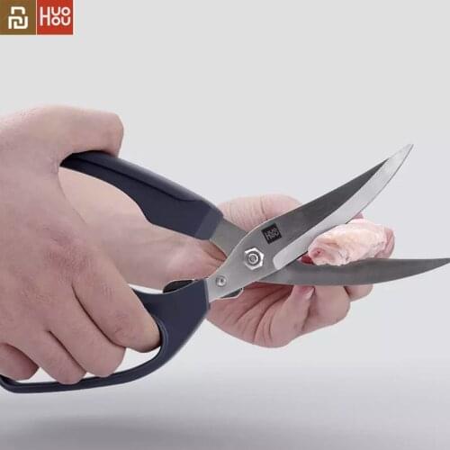 Youpin Houhou Stainless Steel Kitchen Scissors Multipurposes Shears Tool For Chicken Poultry Fish Meat Vegetables Herbs BBQs To