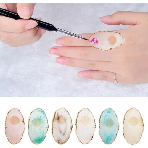 Fashion Crystal Glue Holder Ring Pallet For Eyelash Extension False Eyelash Adhesive Glue Holder Tattoo Pigment Nail Art Tools