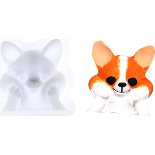 Cartoon Animal Chocolate Mold Turn Sugar Cake Gypsum Silicone Mold Baking Tool XGY-351