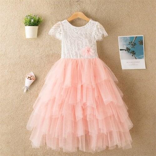 Little Girl Ceremonies Dress Baby Childrens Clothing Tutu Kids Dresses for Girls Clothes Wedding Party Gown Vestidos Robe Fille