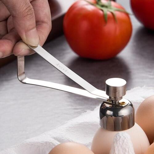 Egg Scissors Stainless Steel Boiled Egg Topper Shell Cutter Knocker Raw Egg Cracker Separator Egg Opener Kitchen Tools