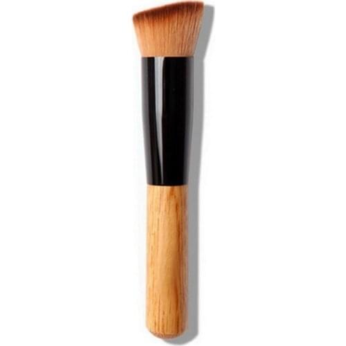 Single Fraxinus Mandshurica Repairing Brush Makeup Brush Oblique Head Blush Brush Foundation Beauty Tool
