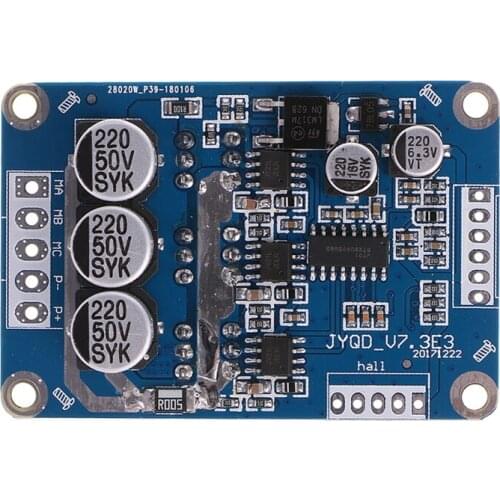 DC 12V-36V 15A 500W Brushless Motor Controller Hall BLDC Driver Board