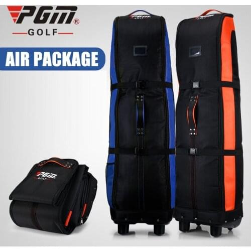 Pgm Brand Foldable Golf Aviation Bag Thicker Padded Golf Bag With Bottom Chassis And Wheels Travelling Storage Package D0065