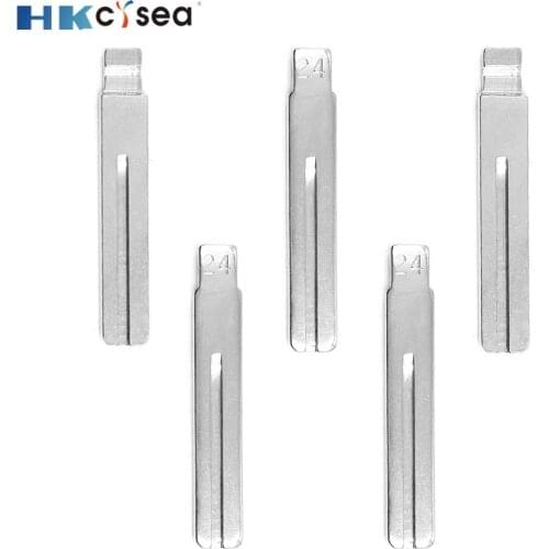 HKCYSEA KD#24 KD Remote Key Uncut Blank Metal Blade Type #24 for Fuhao Car Key Remote Replacement