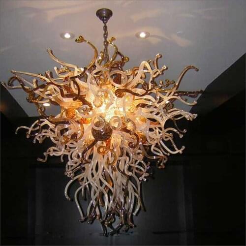 Multi Colored Crystal Led Chandelier Light Dale Chihuly Style Murano Glass Arabia Chandelier