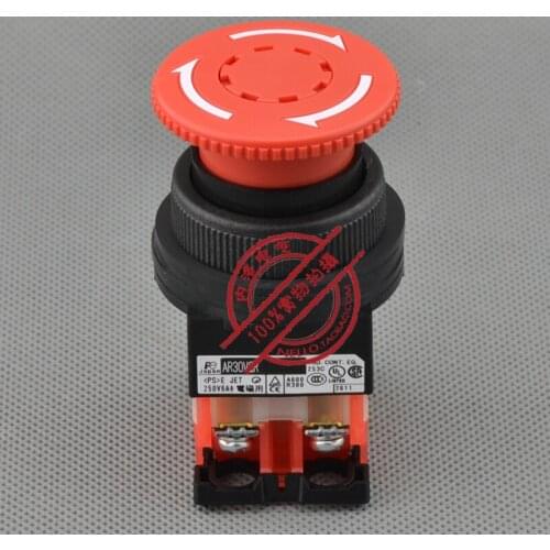 [SA]Original Fuji FUJI 30mm white arrows 40 ring the emergency stop switch AR30V0R-01R 1 NC--5pcs/lot