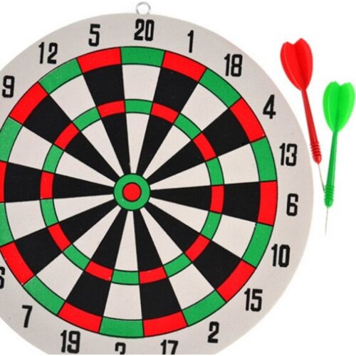 T5EC Darts Board for Indoor Bars Pubs Party Game Throwing Darts Foam Play Toy with 2 Steel Tip Darts Popularity Community Toy