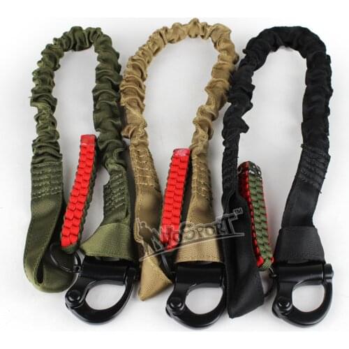 Outdoor Military Safety Lanyard Strap Quick Release Safety Rope Tactical Protective Sling