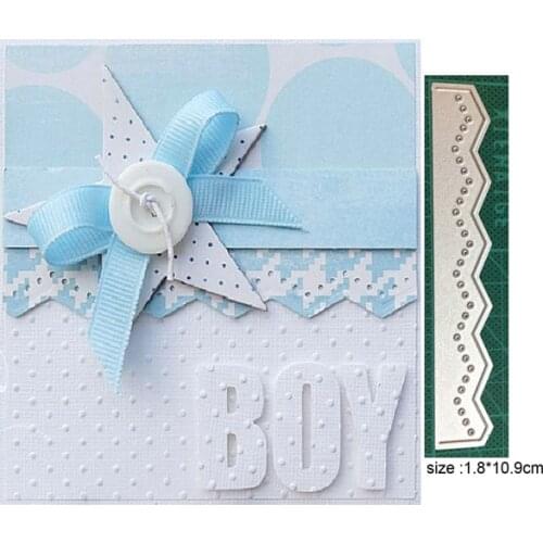 Wave edger corner border Scrapbooking Dies Metal Cutting Dies Stencils for DIY Album Paper Card Decorative Craft Die Cuts