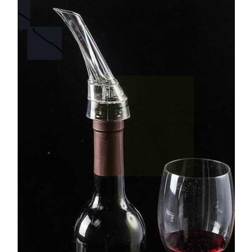 Magic Wine Decanter Red Wine Aerating Pourer Spout Quick Aerator Portable Pouring Decanter Tool Filter Aerating Wine Pump S9K8