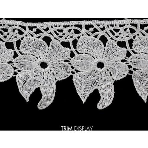 Embroidered Lace Fabric Ribbon Trim Applique Scrapbooking Venise Decorated Embellishment Craft Sewing Supplies Cloth 28yd/T873