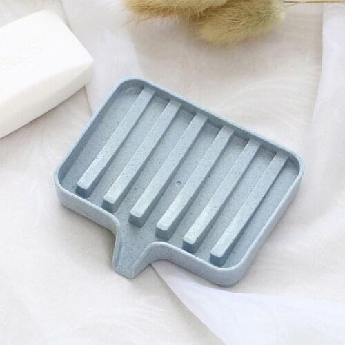 1PC Sponge Holder PP Wheat Straw Storage Rack Drain Tray Soap Soap Soapbox Soap Plate Holder Dish Box Tray Tool Shower X7I9