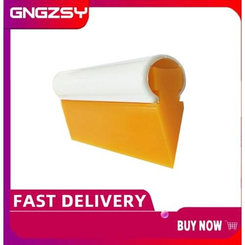 10CM Rubber Handle Yellow Turbo Squeegee Vinyl Film Car Wrap Tool Snow Shovel Scraper Window Cleaning Squeegees Professional B29