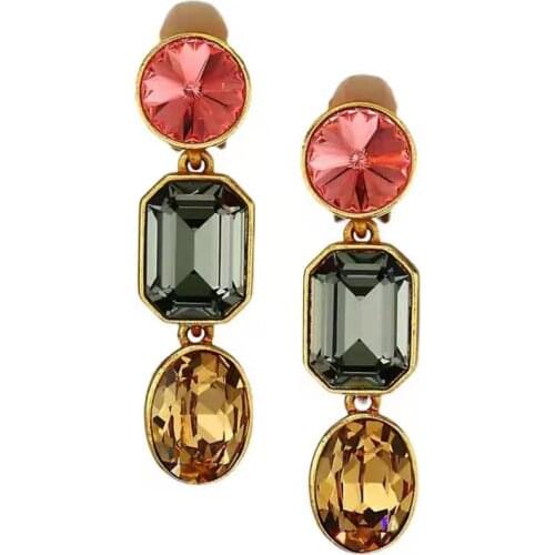 2021 Amybaby Luxury Fashion Vintage crystal stone Womens Stud Earring Jewelry For Party